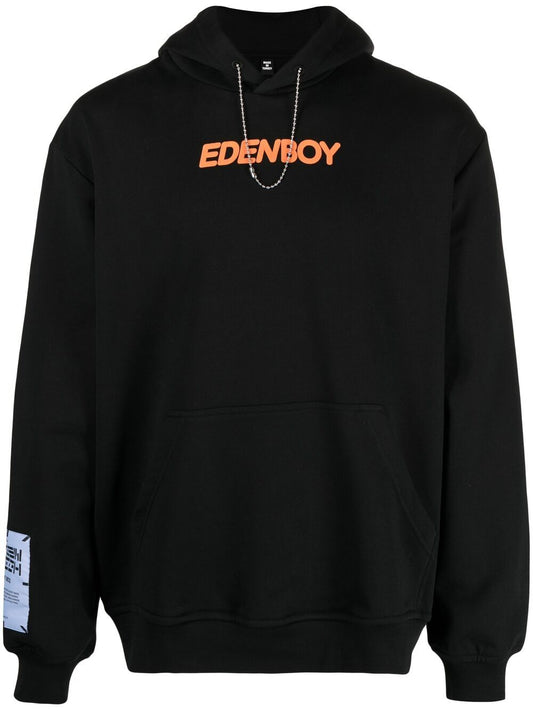 MCQ slogan-print pullover hoodie Add