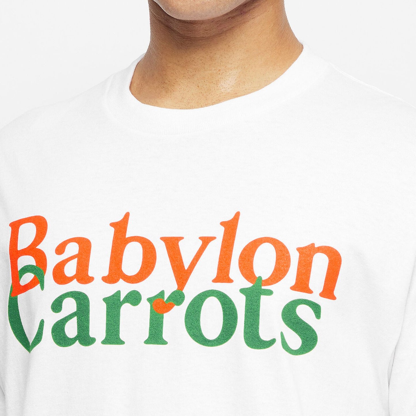 Carrots x Babylon stacked logo T-shirt