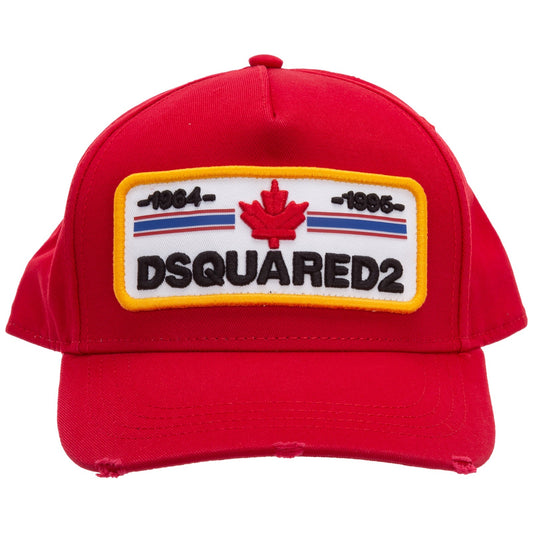 DSQUARED2 Adjustable men's cotton hat baseball cap d2 patch