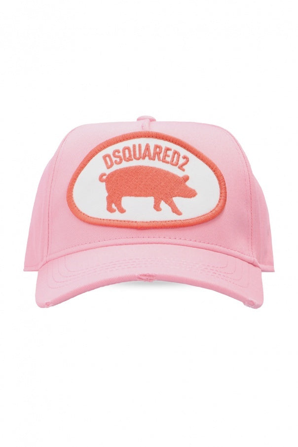 DSQUARED2 PINK BASEBALL CAP Elementarystores