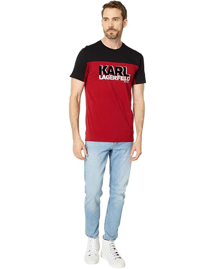 KL Paris Colorblock Logo T-Shirt