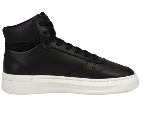 Mallet Men's Black Hoxton Mid Top Sneakers