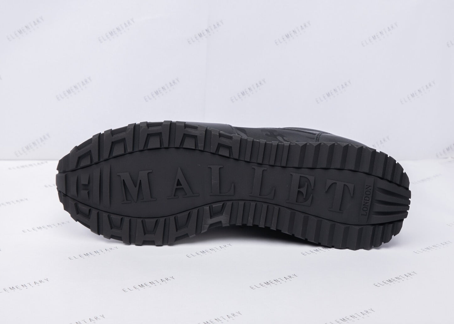 Mallet Men's Black Hoxton Mid Top Sneakers