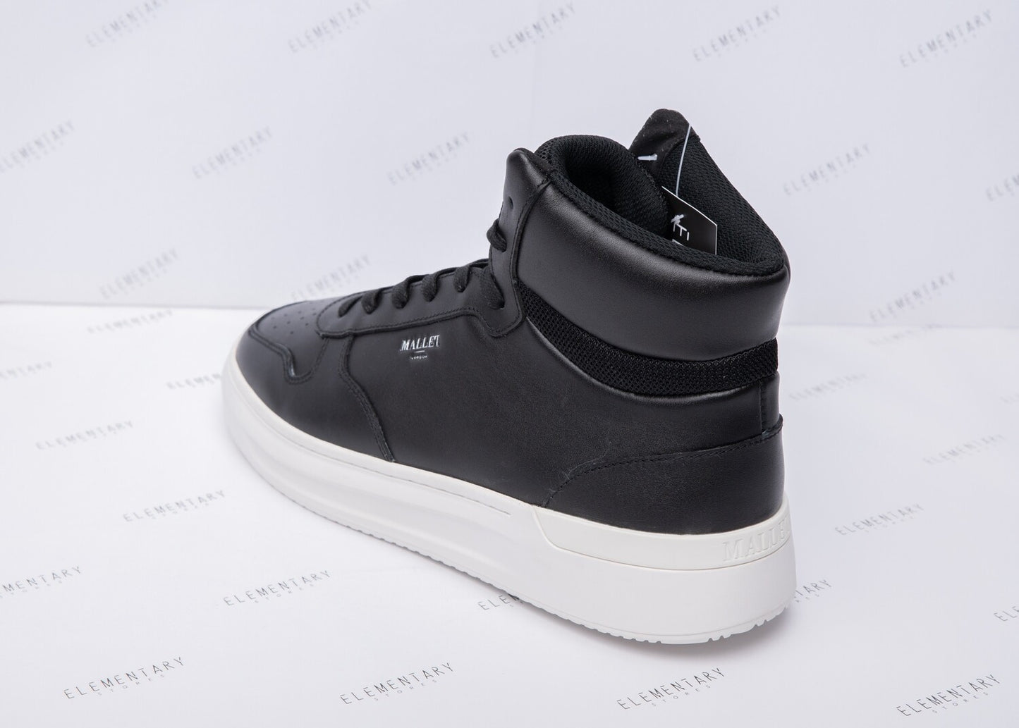 Mallet Men's Black Hoxton Mid Top Sneakers