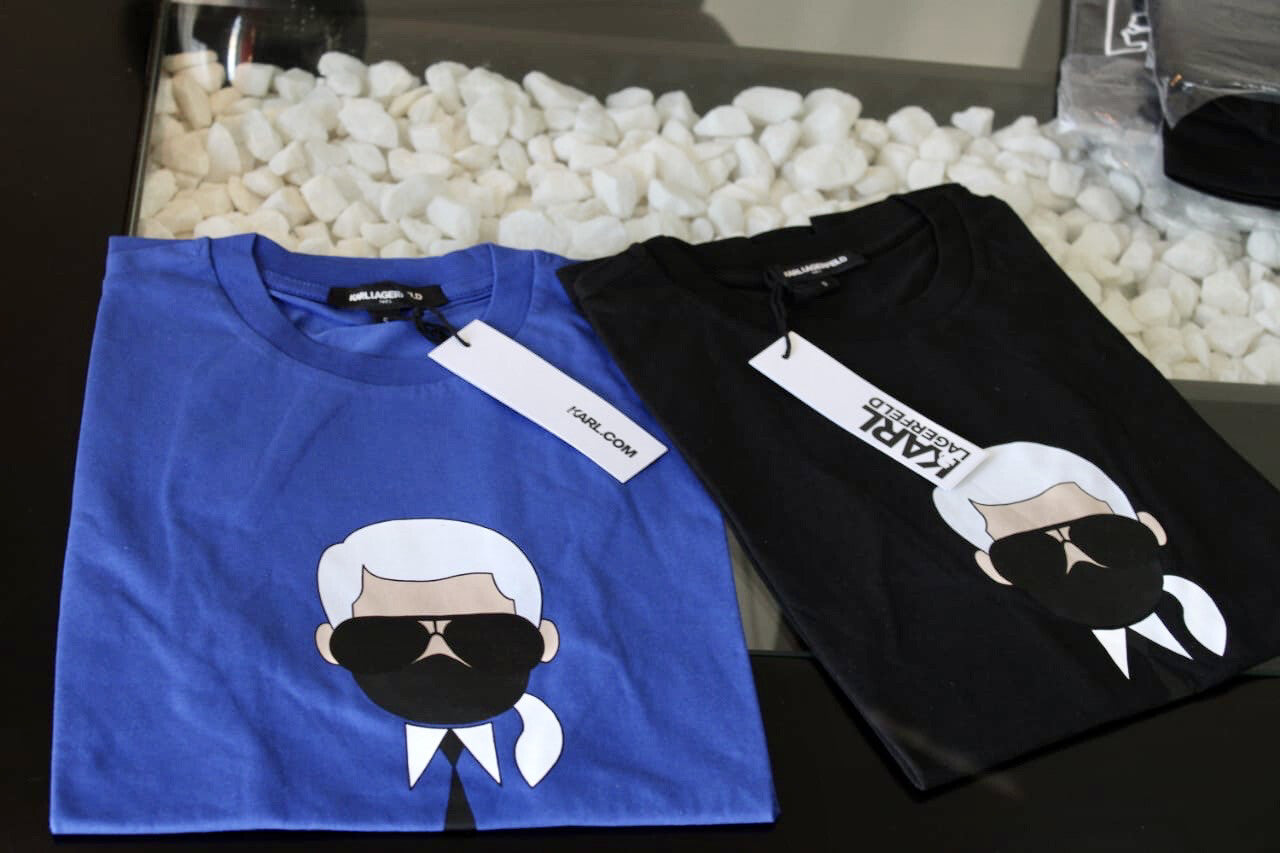 Karltoon Caricature Graphic Mask Print T-shirt