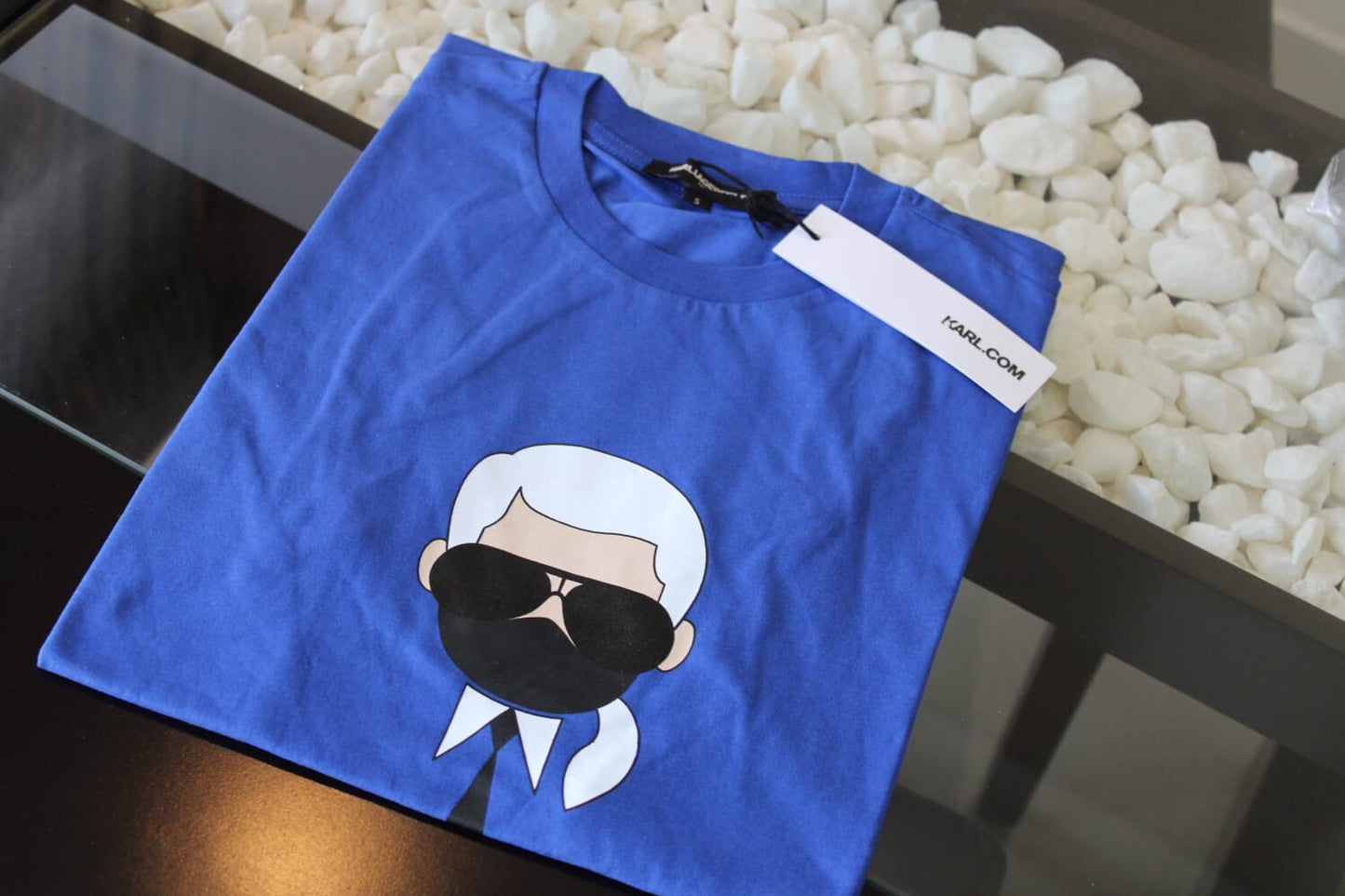 Karltoon Caricature Graphic Mask Print T-shirt