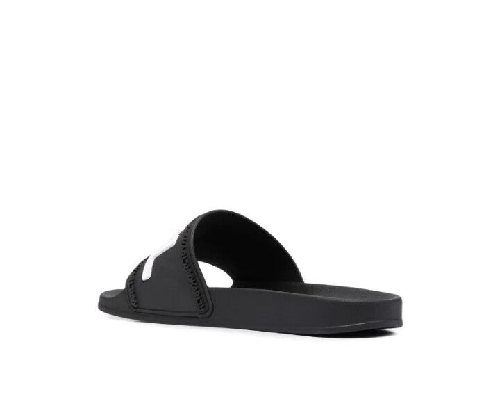 Karl Lagerfeld logo slip-on slides