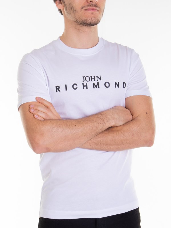 John Richmond White cotton T-shirt