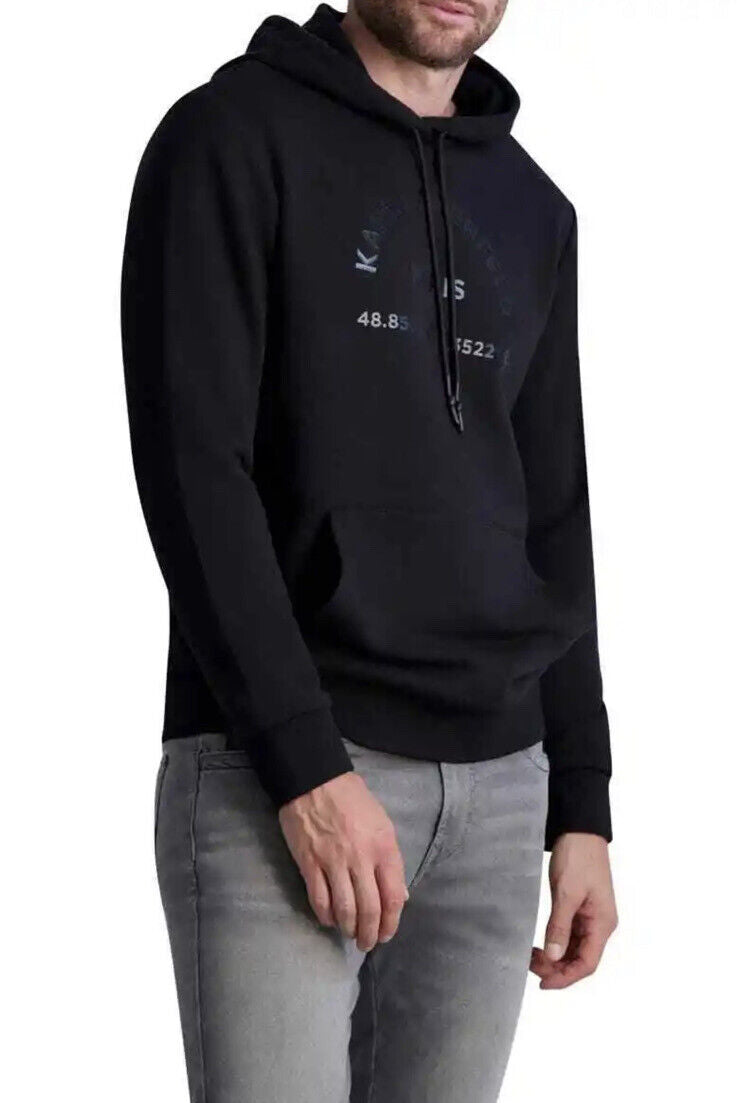 Karl Lagerfeld Latitude Print Hoodie Sweatshirt