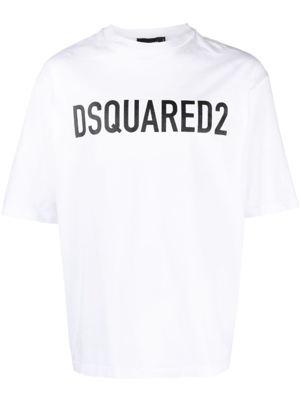 DSQUARED2 Icon Logo Loose Fit T Shirt White