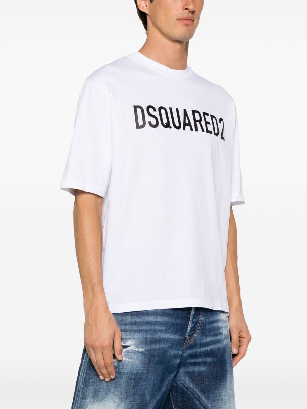 DSQUARED2 Icon Logo Loose Fit T Shirt White