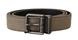 Dolce & Gabanna Brown Leather Brushed Metal Buckle Belt