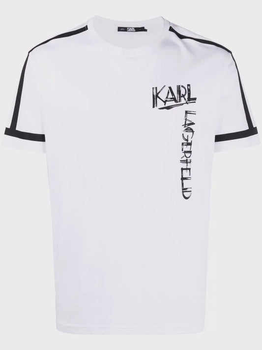 Karl Lagerfeld brushstroke logo T-shirt