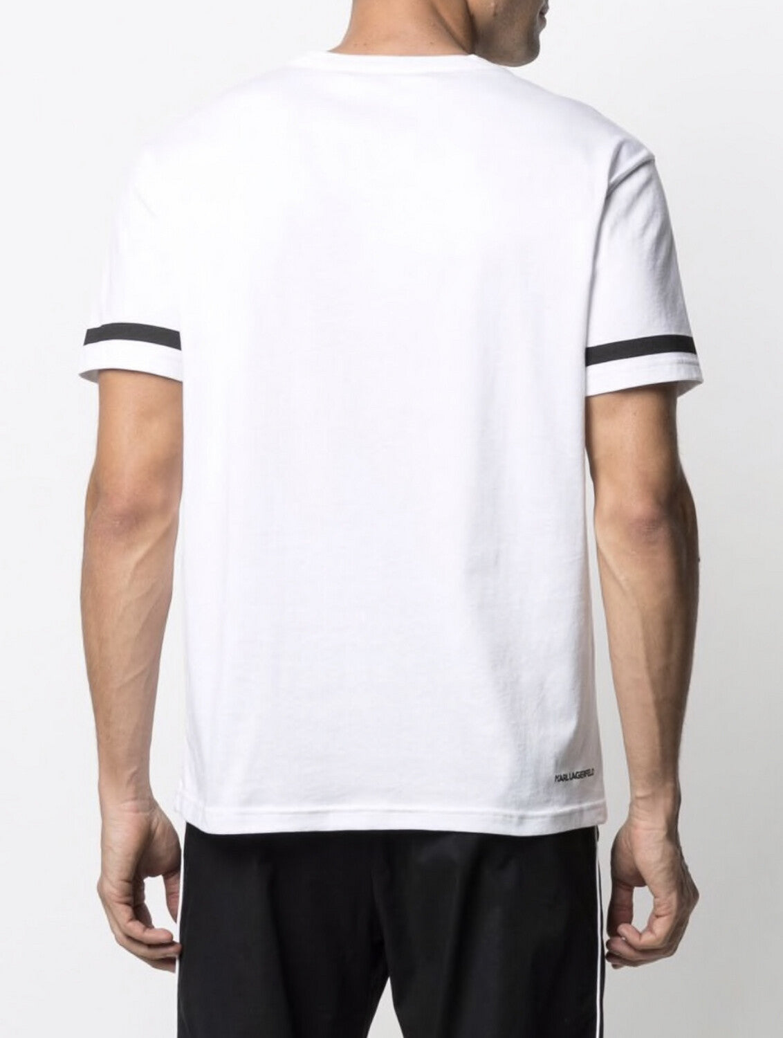 Karl Lagerfeld brushstroke logo T-shirt