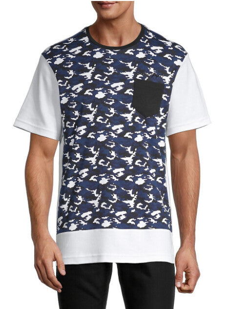 Karl Lagerfeld Paris Camo Colorblock T-Shirt