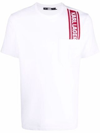 Karl Lagerfeld logo-tape T-shirt