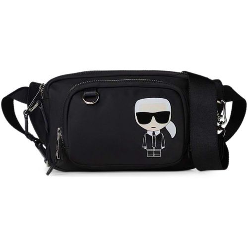 K/IKONIK NYLON CROSSBODY BELT BAG by KARL LAGERFELD