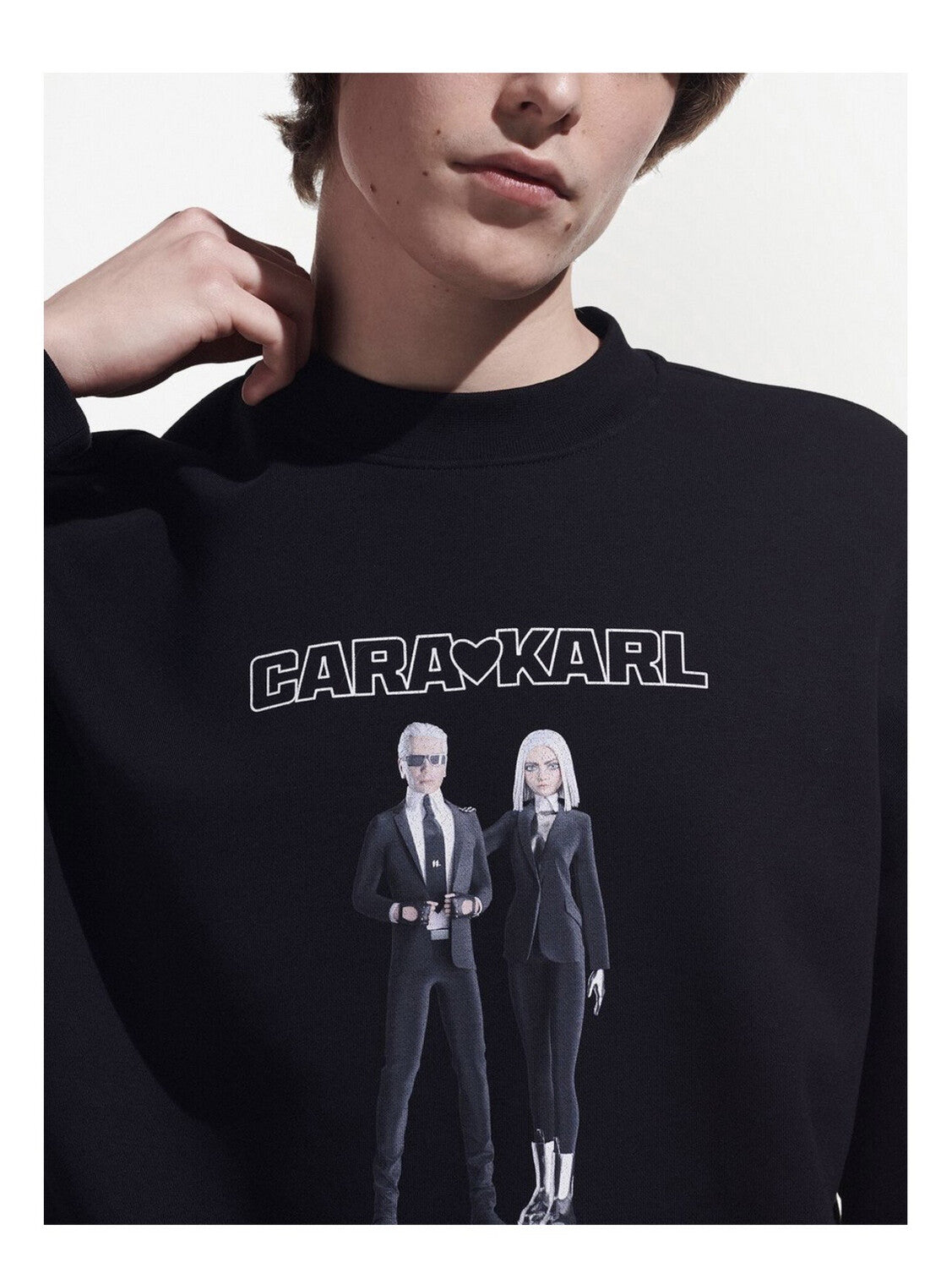 Karl X Cara Delevingne Avatar sweatshirt