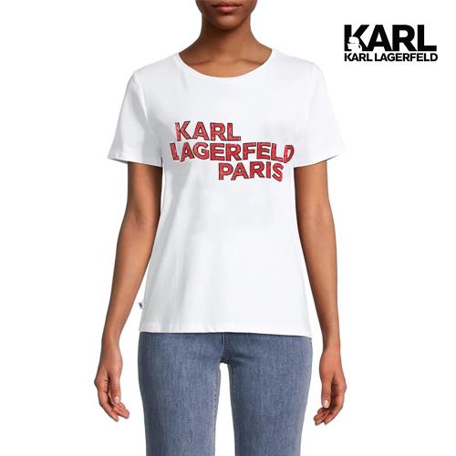 Karl Lagerfeld Paris Logo-Print T-Shirt