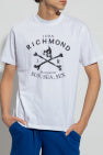 JOHN RICHMOND T-shirt with white skull print