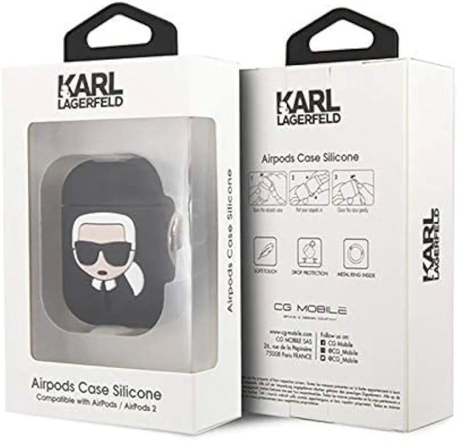 Karl Lagerfeld Embossed 3D Logo AirPods Pro Case Cover