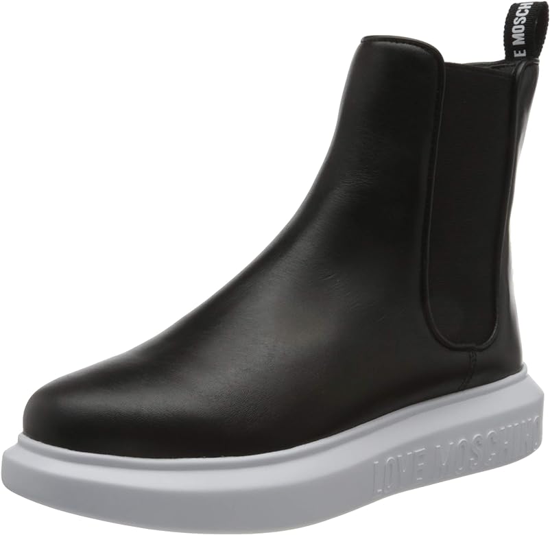 Love Moschino ankle boots in black leather style