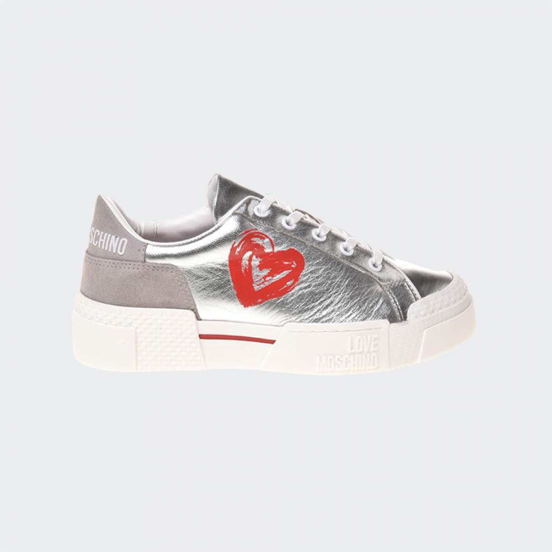 Moschino silver Women Sneakers