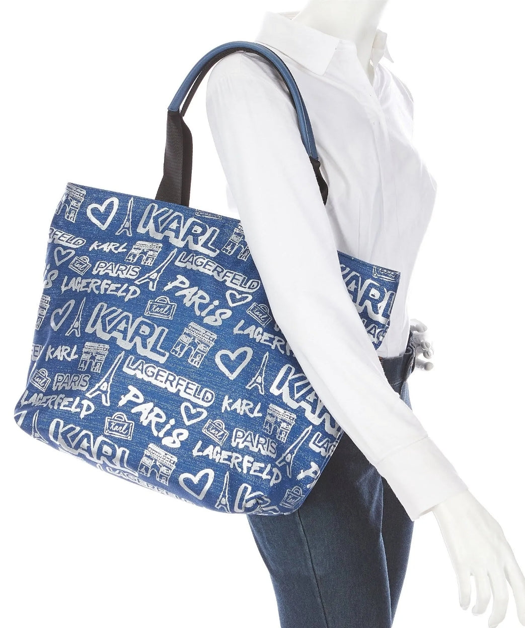 Karl Lagerfeld Paris Amor Patch Logo Tote