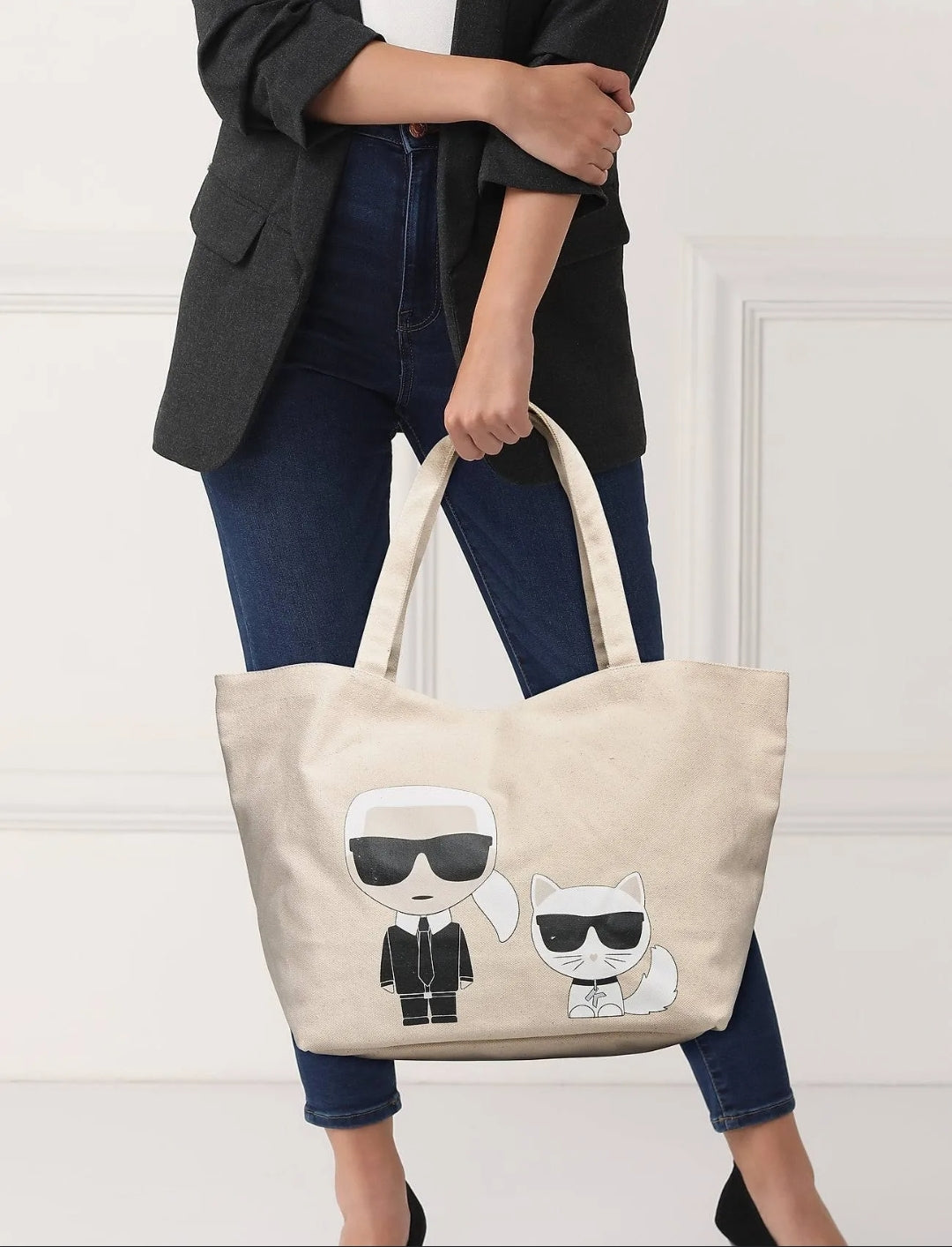 Karl Lagerfeld Tote Brown-Natural Bag