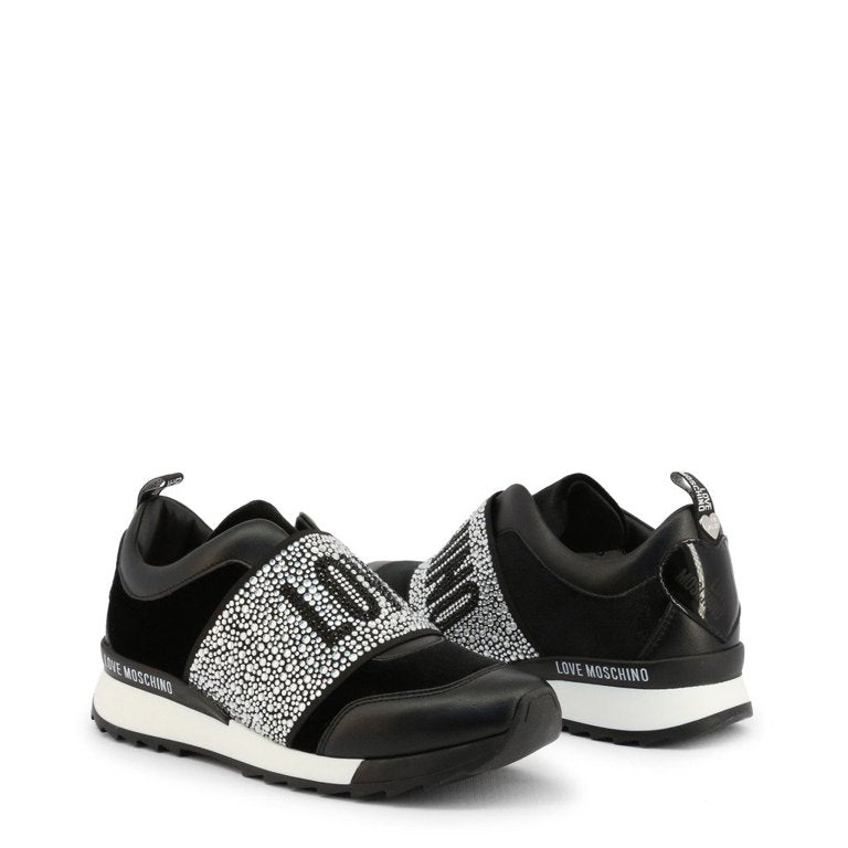 Low-top rhinestone sneakers