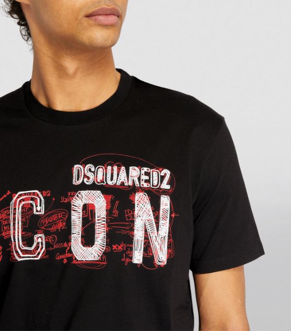 Dsquared2 Scribble Cool Fit T-Shirt