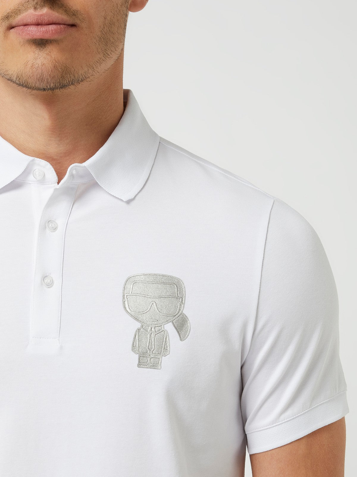 Karl Lagerfeld Karl motif logo polo shirt