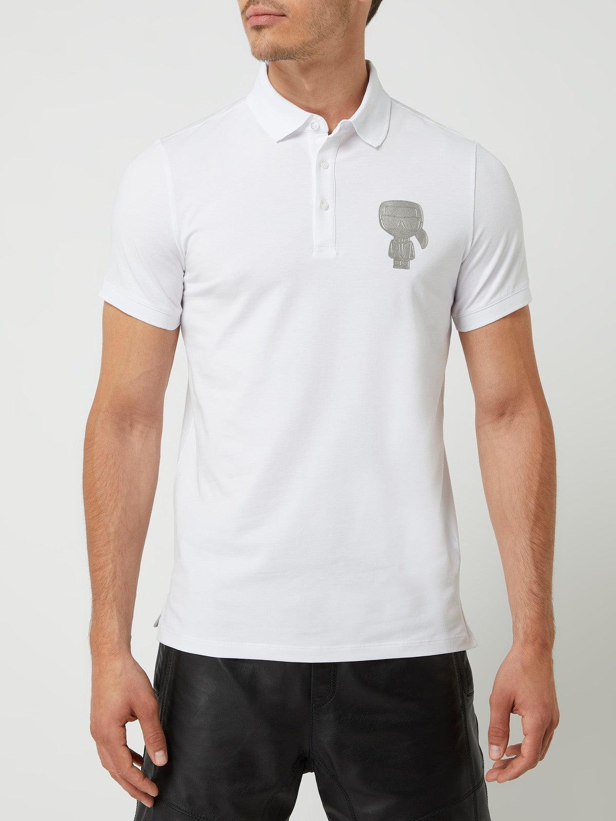 Karl Lagerfeld Karl motif logo polo shirt